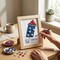 DIY Patriotic Firecracker Frame Kit – 5x7 Button Art Craft Kit